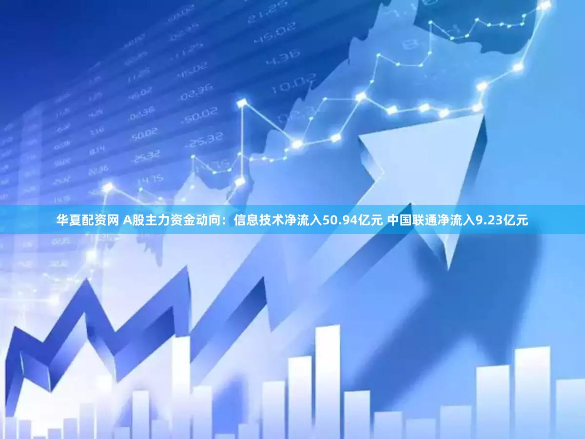 华夏配资网 A股主力资金动向：信息技术净流入50.94亿元 中国联通净流入9.23亿元