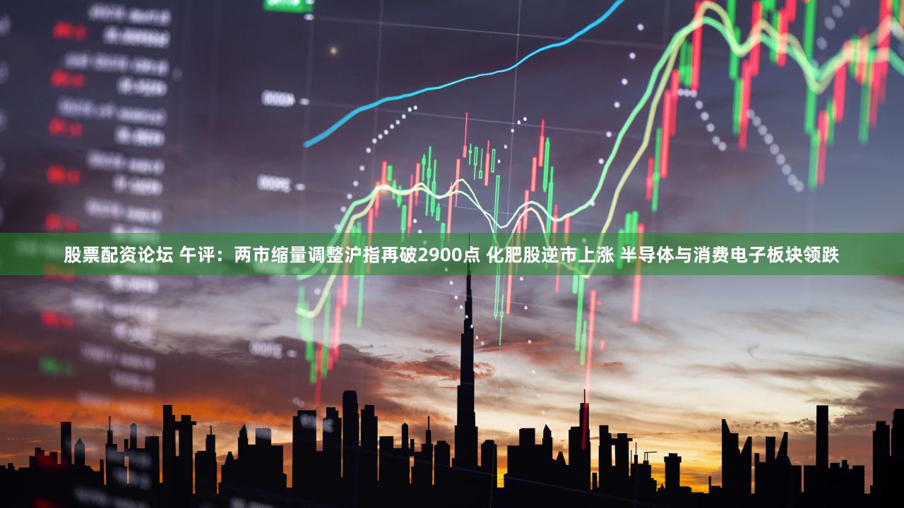 股票配资论坛 午评：两市缩量调整沪指再破2900点 化肥股逆市上涨 半导体与消费电子板块领跌