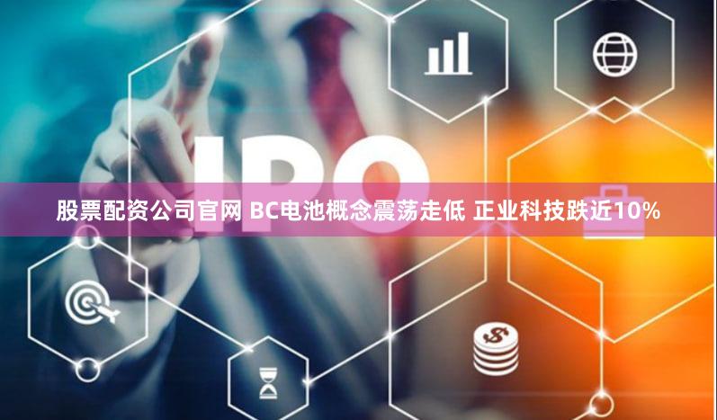 股票配资公司官网 BC电池概念震荡走低 正业科技跌近10%