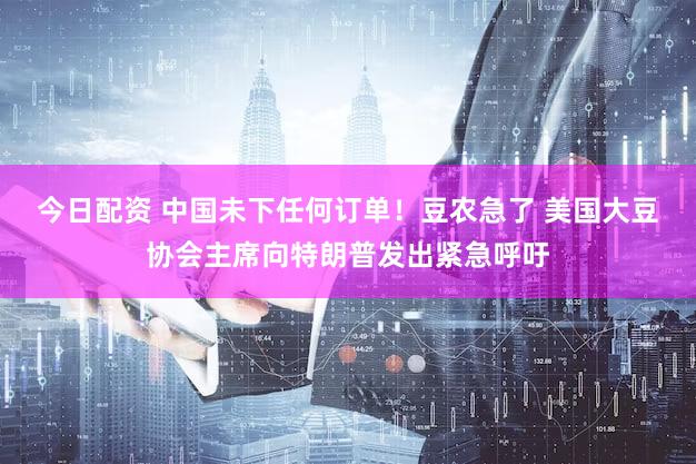 今日配资 中国未下任何订单!豆农急了 美国大豆协会主席向特朗普发出紧急呼吁