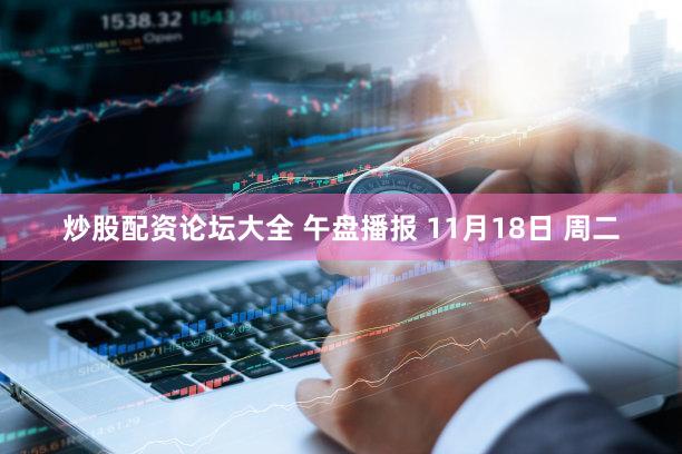 炒股配资论坛大全 午盘播报 11月18日 周二