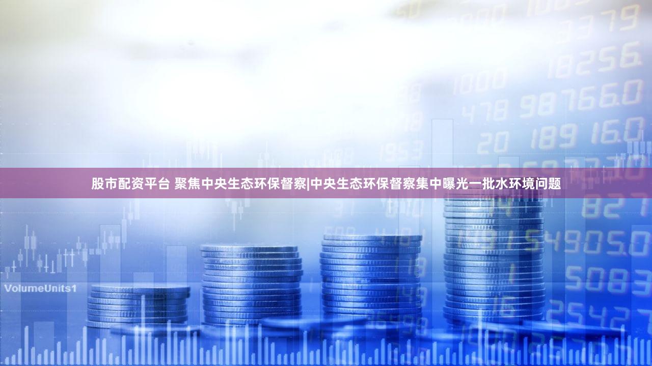 股市配资平台 聚焦中央生态环保督察|中央生态环保督察集中曝光一批水环境问题